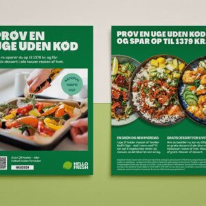 Flyer design created for HelloFresh in 2025