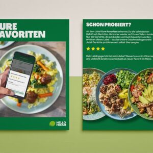 Flyer design created for HelloFresh in 2025