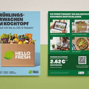 Flyer design created for HelloFresh in 2024