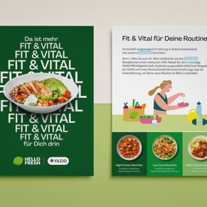 Flyer design created for HelloFresh in 2024