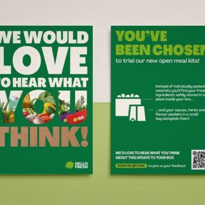 Flyer design created for HelloFresh in 2025