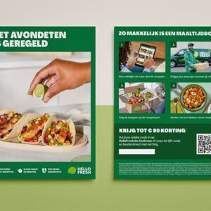 Flyer design created for HelloFresh in 2025