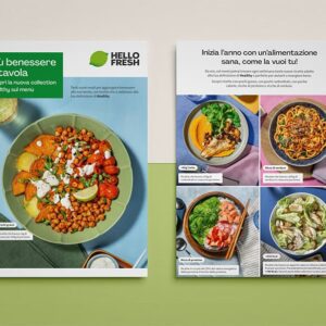 Flyer design created for HelloFresh in 2023