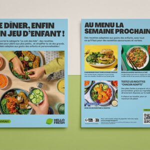 Flyer design created for HelloFresh in 2025