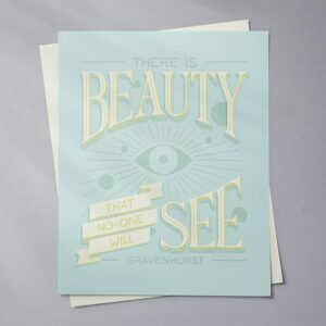 carefully hand lettered and illustrated lyrics of a Gravenhurst song